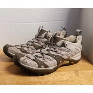 Merrell Siren Womens Size 8.5 Hiking Shoes Elephant/Pink Low Top Lace Up J13888